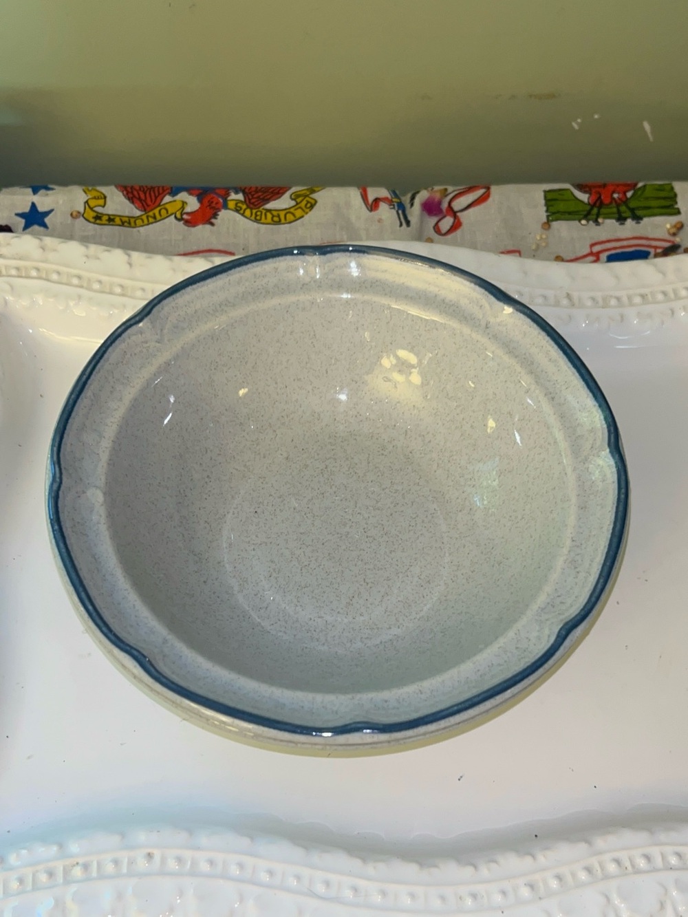 Vintage International Heritage Soup\Cereal Bowls American Patchwork Pattern X 2